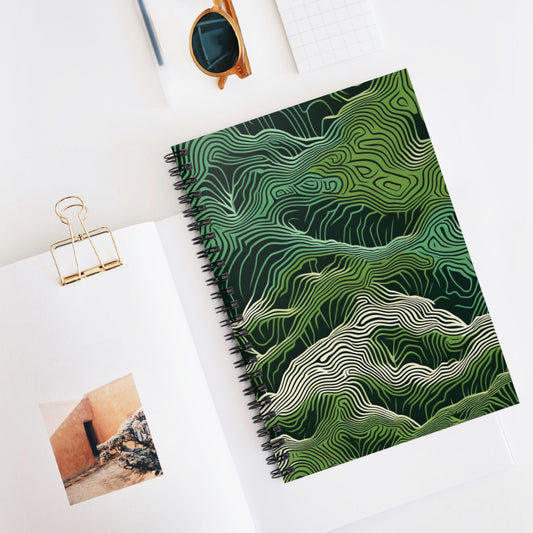 Green Spiral Notebook - Ruled Line