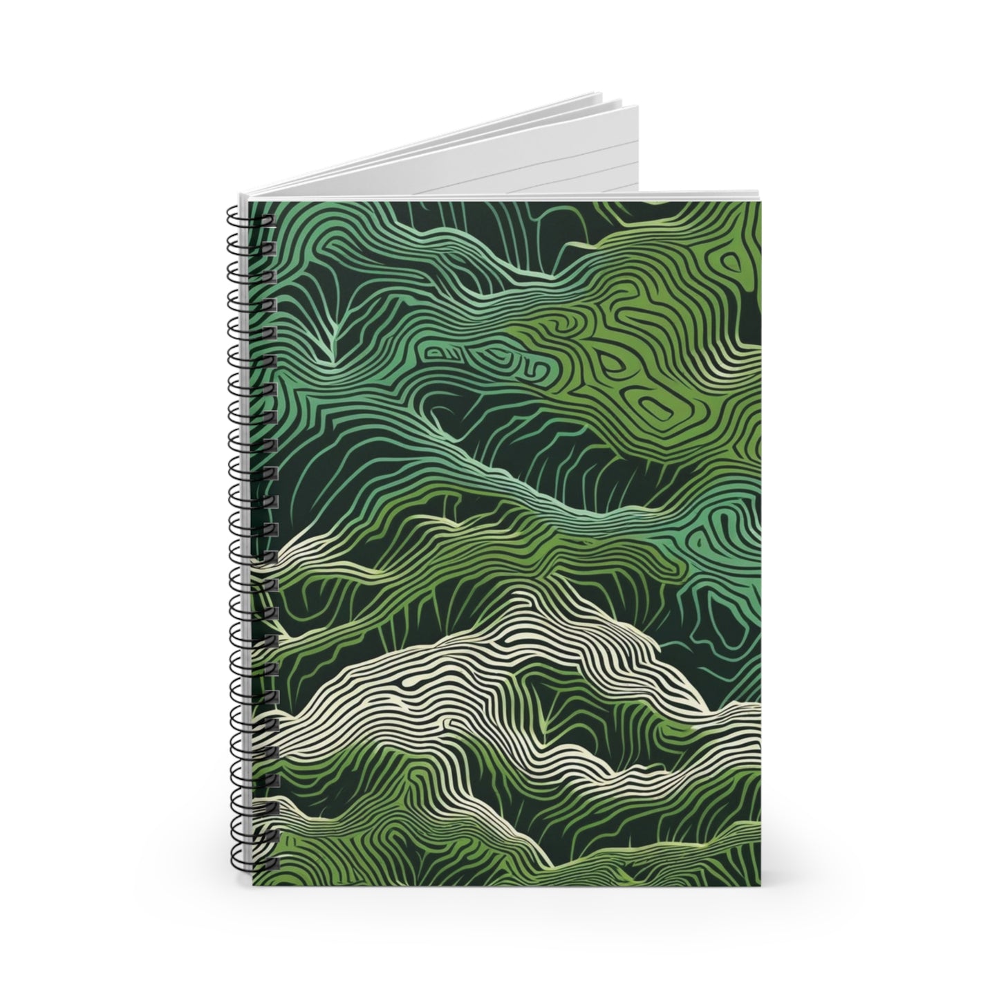 Green Spiral Notebook - Ruled Line