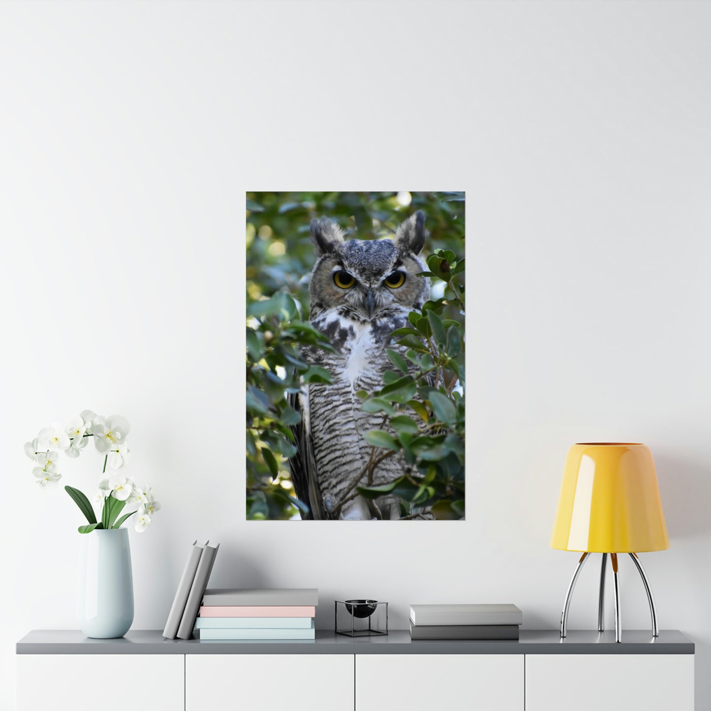 Great Horned Owl Poster Print 18"x24" and 24"x36"